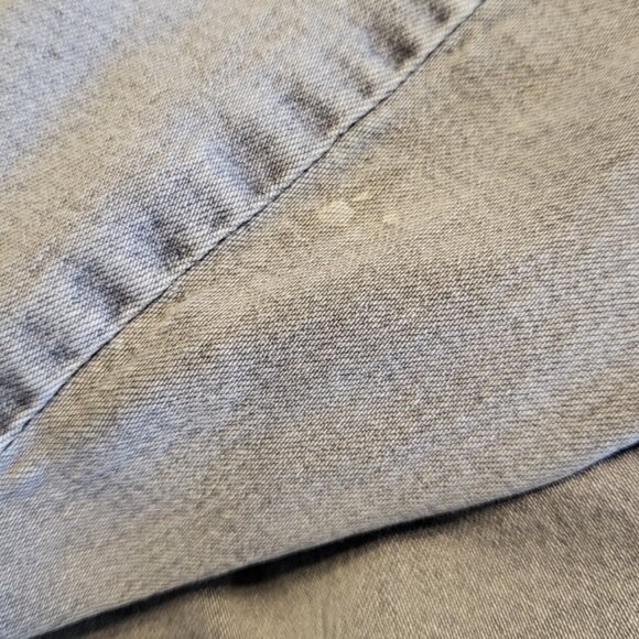 Embroidered Distressed Denim Jacket Gray Coldwater Creek Plus Size 2XL Grunge - Picture 9 of 11